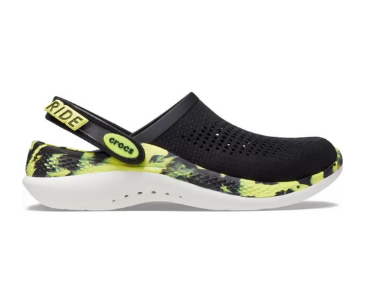 Crocs Literide 360 Unisex Clog Black & Yellow